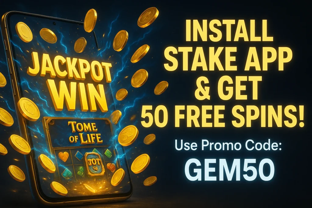 Install Stake App & Get 50 Free Spins!